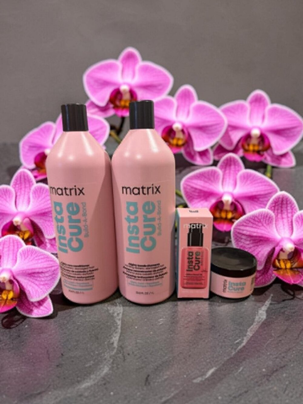 Matrix Insta Cure Build A Bond Shampoo Conditioner Leave-In Balm Repairs& Oil